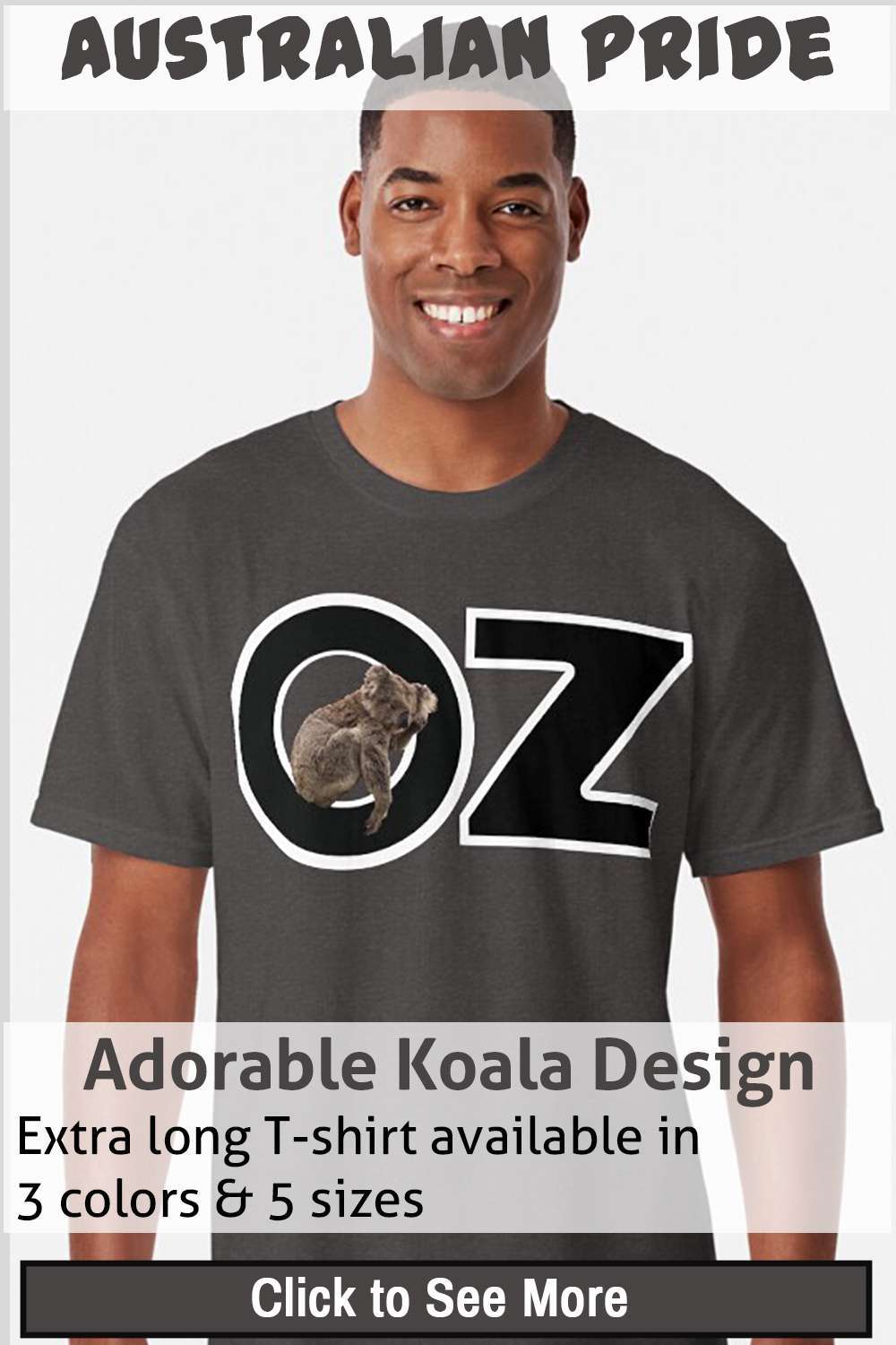 Adorable Koala Bear in Oz Long T-shirt